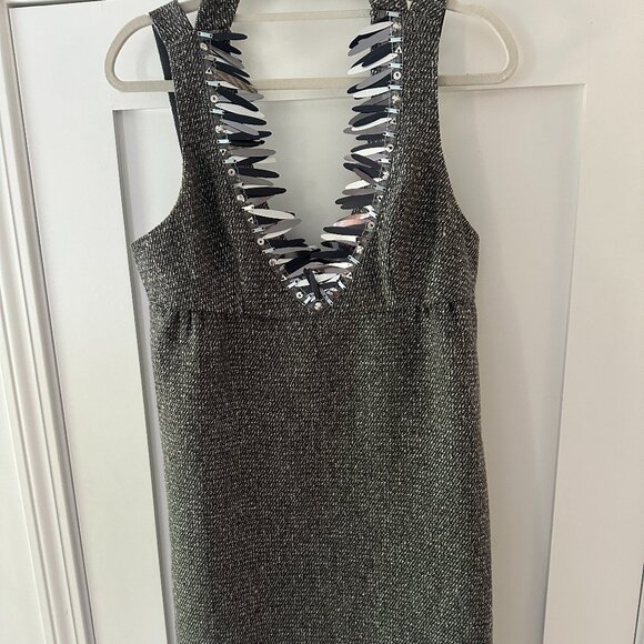 Anna Sui for Target Metallic Tweed V-Neck Shift Dress - Picture 2 of 3